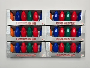 Vintage Kmart Ersatz Weihnachtsglühbirnen 6 Stück 6 C9 1/4 7 W mehrfarbig - Bild 1 von 2