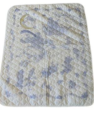 Cross Stitch Nursery Rhyme Baby Blanket Quilt Mother Goose Pattern Kit Started - Image 1 of 4