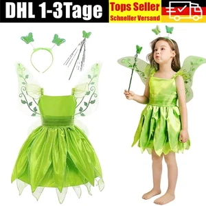 Karneval Fasching Fairy Pixie.Prinzessin Kleid Tinkerbell Kinder-Mädchen-Cosplay - Bild 1 von 37