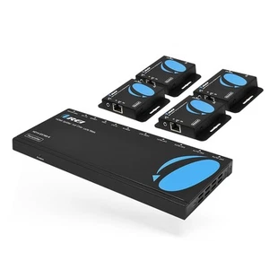 4K 1x4 HDMI Extender Splitter über CAT6/7 Ethernet Kabel bis zu 4K@30Hz bis zu 1... - Bild 1 von 8