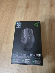Razer Naga V2 HyperSpeed MMO Wireless Bluetooth Optical Gaming Mouse - SEALED - Picture 1 of 5