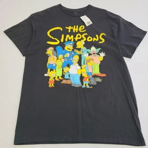NWT The Simpsons Black Graphic T Shirt Mens Sz Large - Picture 1 of 6
