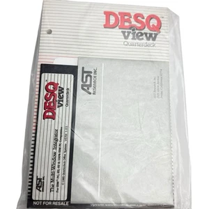New Vintage AST Special Ed. DESQ View Quarterdeck Ver 1.03 Software 5.25 Disk - Picture 1 of 11