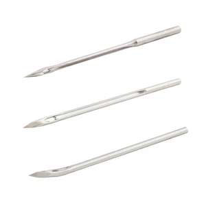 Kit de agujas de coser rápidas punta de diamante acero inoxidable, paquete de 3 punzones de costura - Imagen 1 de 4