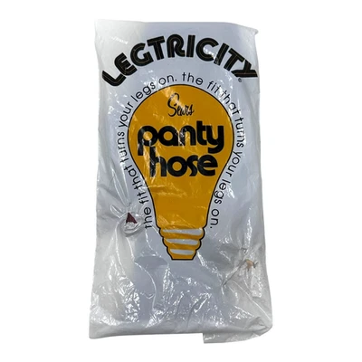 Vintage 1970s Sears Legtricity Pantyhose Light Bulb Logo Package NOS Brown RARE - Image 1 of 4