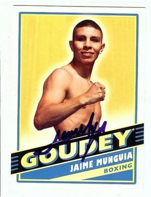 Jaime Munguia 2020 UD Goodwin Champions Hand Signed Autograph Goudey  #G18 JSA - Image 1 of 3