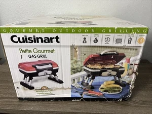 Cuisinart CGG-180T Petite Gourmet Portable Tabletop Gas Grill Red NIB - Picture 1 of 6