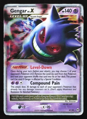 Gengar LV. X 97/99 Arceus Ultra Rare Pokemon Card - Image 1 of 2