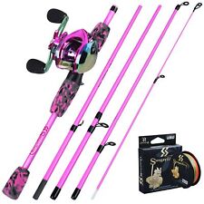 Casting Fishing Rod And Reel Combo Baitcasting Set Lures Pole Tackle