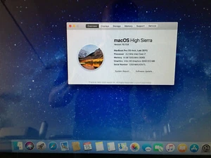 Apple Macbook Pro 15”/ Core i7 2.2GHz/ 8GB RAM/128GB SSD (Power supply included) - Picture 1 of 12