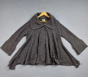 Alannah Hill Jumper Womens 10 Grey Cardigan Knit Vintage Style Swing Cottage - Picture 1 of 13