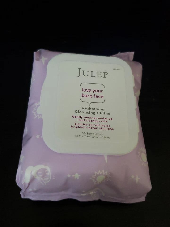 JULEP  Love Your Bare Face Brightening Cleansing Cloths 30 Towelettes Wipes - Image 1 of 4