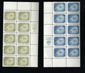 UN 1958 MNH fogli 10 francobolli per #59-62 - spedizione gratuita USA - Foto 1 di 2