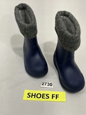 Toddler Boys Munchkin By Striderite Blue Rubber Pull On Rain Boots 7 - Image 1 of 4