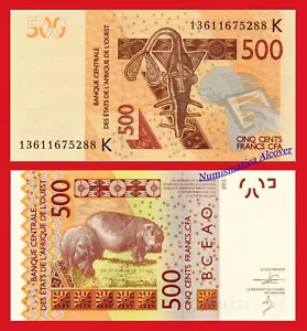 SENEGAL WEST AFRICAN STATES 500 Francs francos 2012-2013 Pick 719Kb SC / UNC - Bild 1 von 1