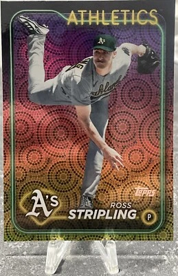 2024 Topps Series 2 Fireworks Foil #608 Ross Stripling  -Oakland Athletics - Image 1 of 2