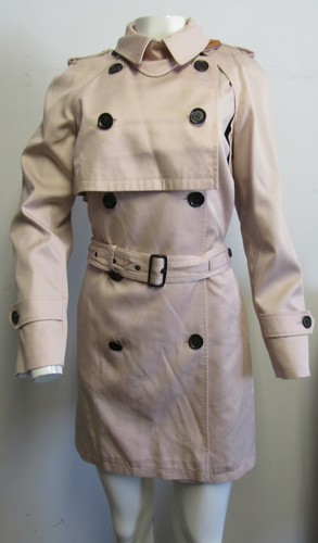 Gilet Cappotto Trench Coach Rosa Convertibile Taglia Small