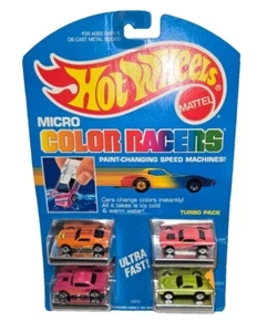 HOT WHEELS MICRO COLOR RACERS - TURBO PACK #4203 SET RARE - Picture 1 of 2
