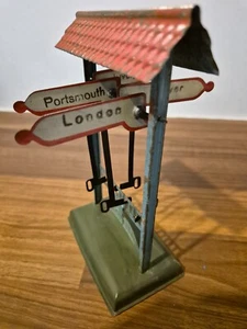 M, Tinplate, O Gauge, Bing station train indicator - Foto 1 di 16