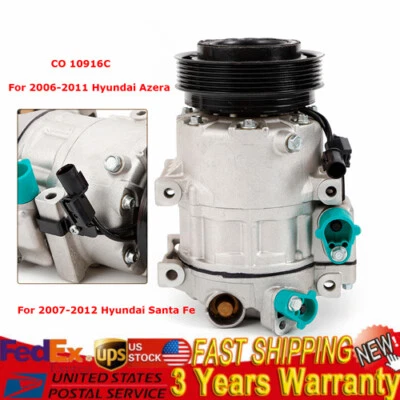 OEM Air Conditioner A/C Compressor 97701-2B300 For 07-12 Hyundai Veracruz 3.8L - Image 1 of 4