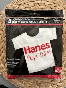 Hanes Boys T-Shirts Small 6-8 Vintage 1992, Made In The USA , 100% Cotton. - Picture 1 of 2