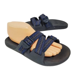 Chaco Herren Chillos Schlappen Sandalen Größe US 9 Aktiv Blau Azteken Gewebte Riemen Strand - Bild 1 von 6