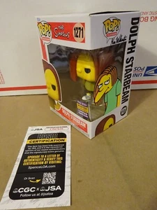 Ken Wheaton Signed & Sketched The Simpsons Dolph Starbeam Funko Pop JSA COA - Picture 1 of 11