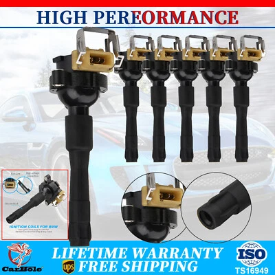 6X UF354 UF300 Ignition Coils For BMW E46 E39 X5 Z8 E36 L6 325 330 328 525i 540i - Image 1 of 4