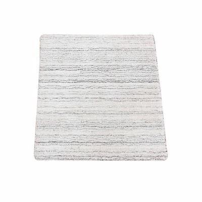 2'x2' Ivory Modern Design Hand Loomed 100% Wool Fragment Sample Rug G80359 - Image 1 of 4
