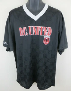 90s Majestic DC United Football Shirt MLS Soccer Jersey Washington Retro USA XL - Picture 1 of 5