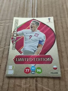 Card Lewandowski Polonia Limited Edition Panini Adrenalyn Russia 2018 - Imagen 1 de 2