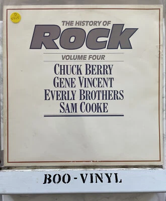 THE HISTORY OF ROCK VOL 4  CHUCK BERRY SAM COOKE VINYL RECORD EX / VG CON - Image 1 of 4