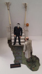 2004 NECA Halloween THE NIGHT HE CAME HOME Dr Loomis Michael Myers 8" Figures - Picture 1 of 7
