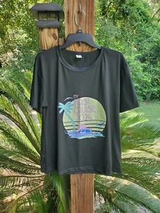My First Cruise 2024 Funny T-Shirt Black Tee size 2XL (Youth Size) New - Picture 1 of 4