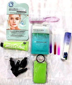 PEDI IN A BOX DELUXE 4 STEP WITH OTHER PAMPER YOURSELF ACCESSORIES CUSTOM SET - Picture 1 of 17