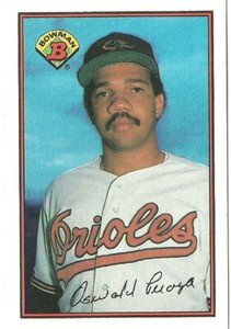 OSWALD PERAZA BALTIMORE ORIOLES #1 - BOWMAN NM-MT 1989