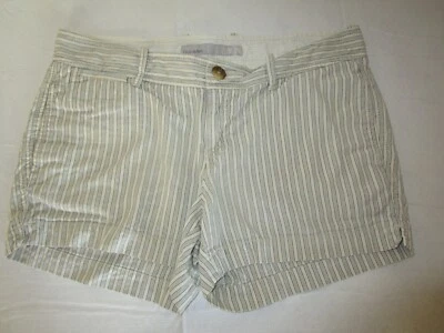 Pantalones cortos Old Navy para mujer tiro bajo mezcla de algodón a rayas talla 6 (2008) Foto 1 de 4