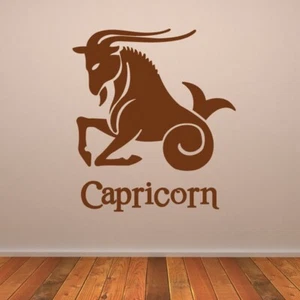 Pegatina de arte de pared signo estrella del zodiaco de Capricornio (AS10175) - Imagen 1 de 2