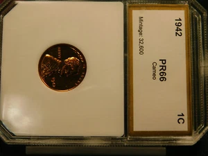 1942  Lincoln Cent Proof Item # 213028 - Picture 1 of 3