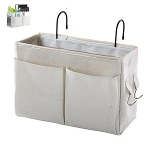 Bedside Caddy Hanging Storage Basket Organizer Bag for Bunk Bed Hospital RV - Picture 1 of 6