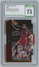 1998-99 Upper Deck MJ23 Bronze Quantum Die-Cut Michael Jordan CSG NEAR MINT+ 7.5
