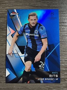 2018-19 Topps Finest UEFA Champions League Blue #49 Mats Rits /150