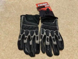GUANTES DE MOTO ICON HOOLIGAN HOMBRE TALLA MEDIANA #G27 - Imagen 1 de 5