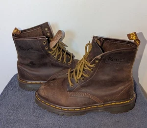 Botas Dr Martens 1460 Mujer Talla US 7 Cuero Marrón Hechas en Inglaterra Crazy Horse - Imagen 1 de 13