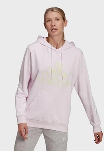 Adidas Womens Hoodie M Pullover Cotton Sweatshirt Casual Long Sleeves Pink NEW - Picture 1 of 8