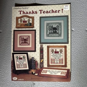 Vintage Canterbury Designs Thanks Teacher Cross Stitch patterns Leaflet 23 - Picture 1 of 1
