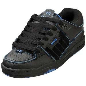 Globe Fusion Mens Skate Trainers in Black Blue - 10 UK - Picture 1 of 8