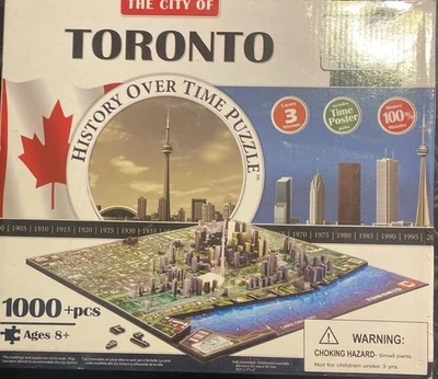 Rompecabezas The City Of Toronto 1000+ piezas Historia a lo largo del tiempo 4D Paisaje urbano NUEVO SELLADO Foto 1 de 4