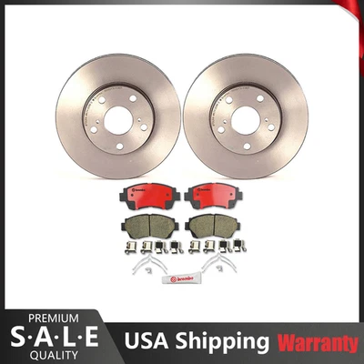 Kit de frenos delanteros Brembo pastillas de cerámica recubiertas rotores de disco de 275 mm para Toyota Avalon Foto 1 de 4