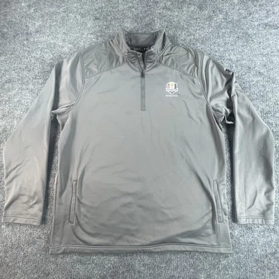 Ryder Cup Hazeltine 2016 Pullover Quarter Zip Mens 2XL Gray Golf ColdGear Top - Image 1 of 4